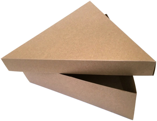 Driehoekige doos met los deksel