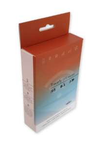 hangend doosje bedrukt voor gps tracker in full color productverpakking