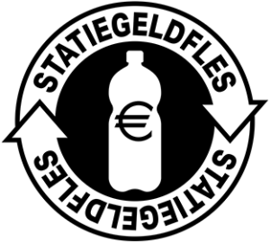 Logo statiegeld fles, icoon statiegeld fles