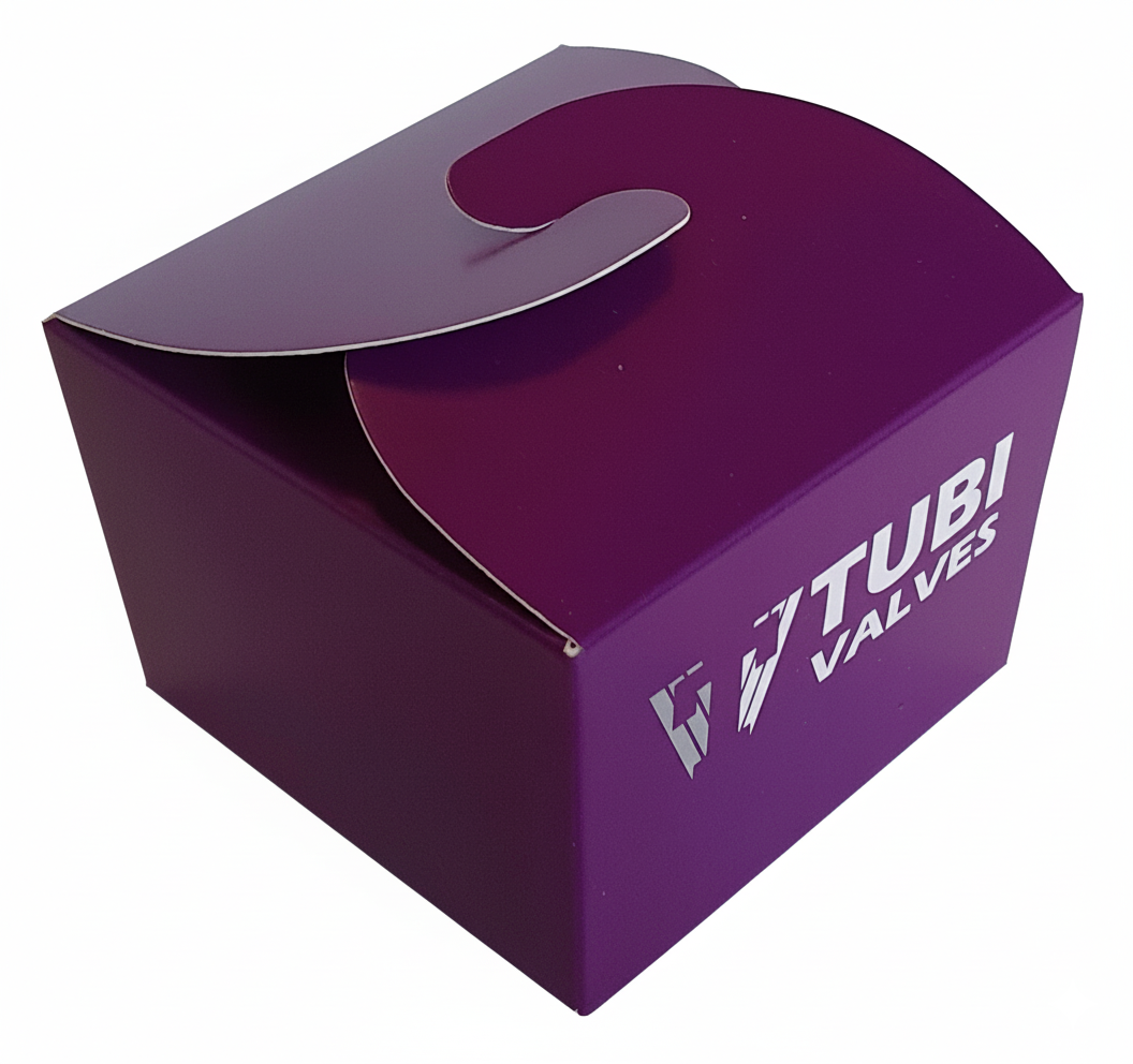 bedrukt geschenkdoosje kadodoosje cadeaudoosje bonbons met logo in paars en zwart bedrukt