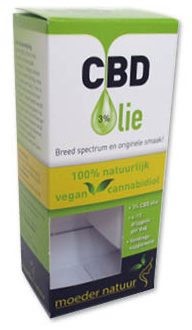 doosje voor cbd olie 10 ml pipetflesje met venster in full color met logo bedrukt voor supplement