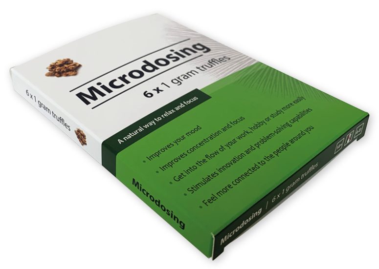 bedrukt doosje voor blisterverpakking supplementen Botanic Art in full color met logo voor 6 capsules